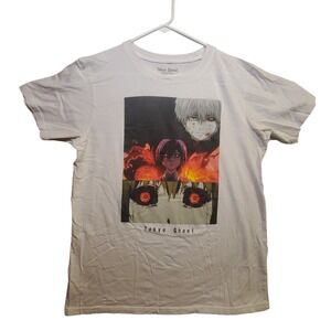 Tokyo Ghoul Anime T Shirt Funimation White Graphic Tee Mens Size Large